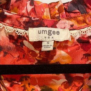 Umgee Red and Orange Floral dress